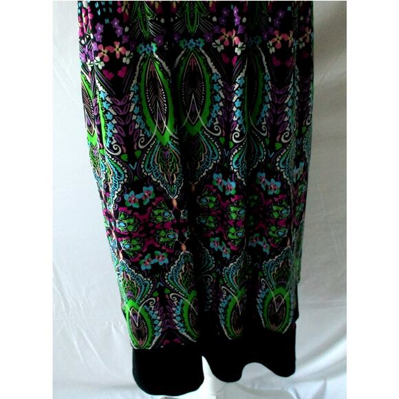 London Times Women's Multi Color Floral Print Sleeveless Pull Over Dress Size 8 - Picture 3 of 9